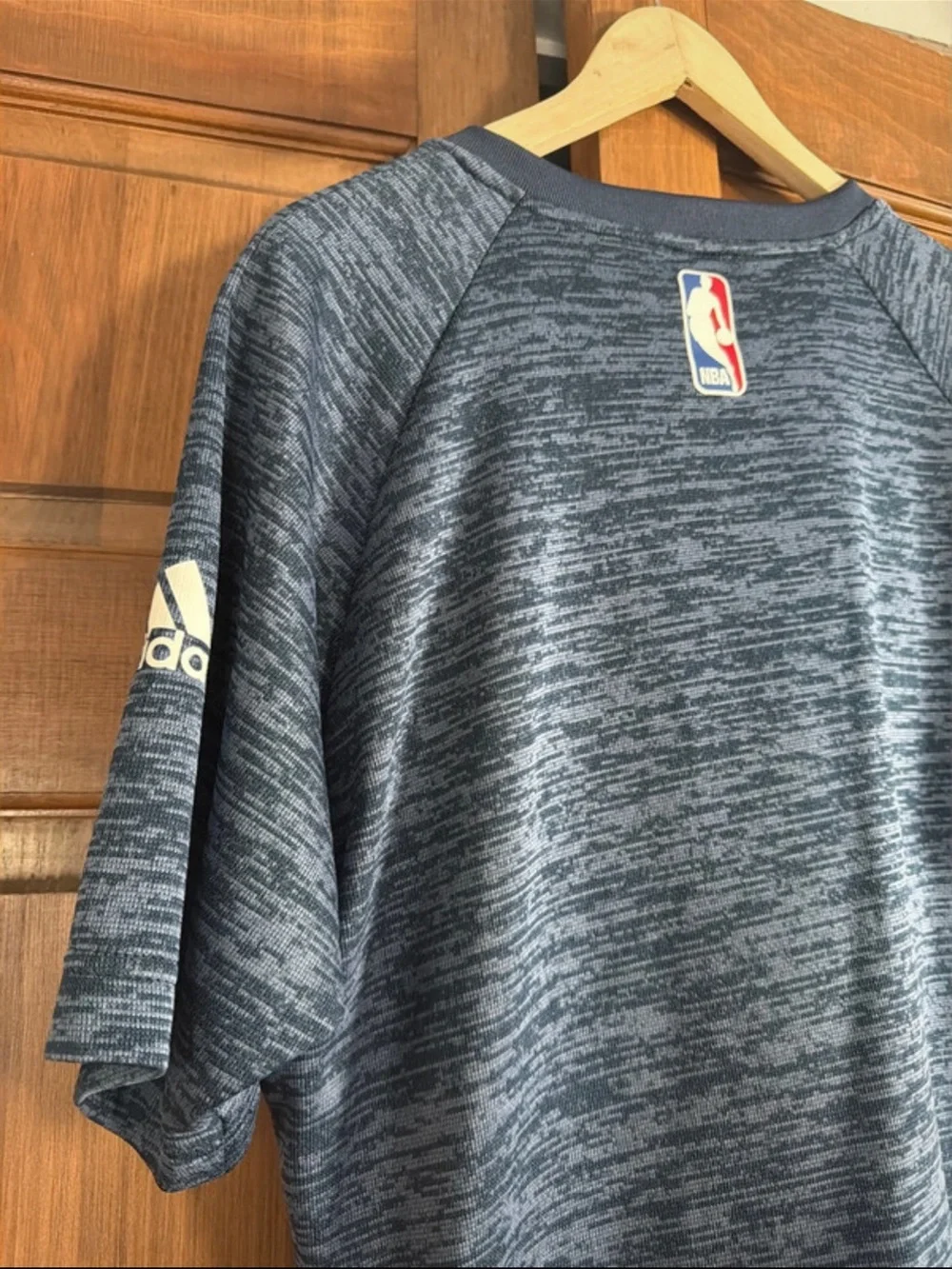 adidas Navy Heathered Pelicans Short Sleeve Tee